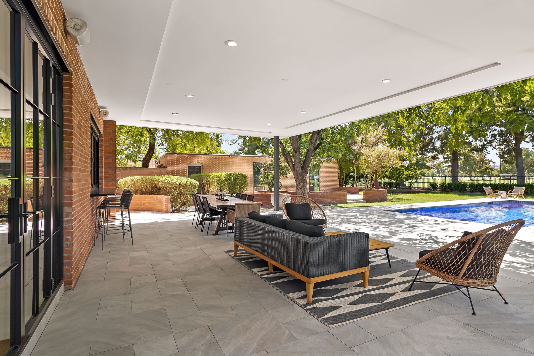 Covered patio